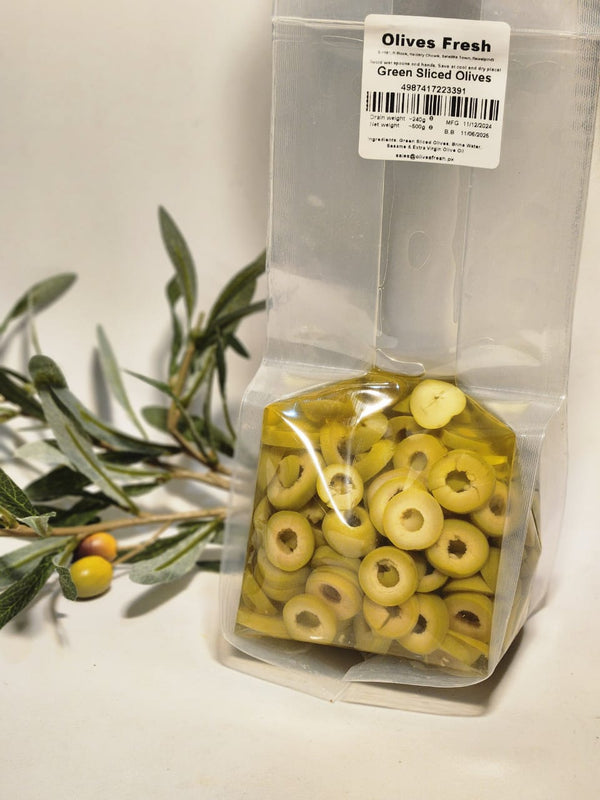 Green Sliced Olives (500g)
